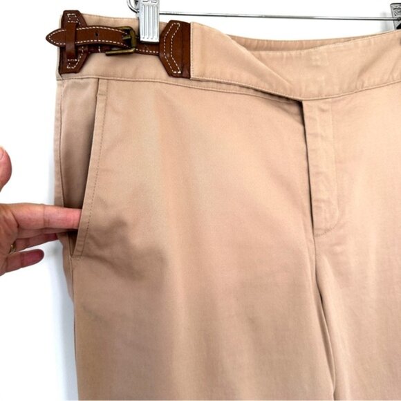 Ralph Lauren Chinos Classic Flat-Front Design, High-rise, Straight Leg, Cotton - Picture 3 of 14